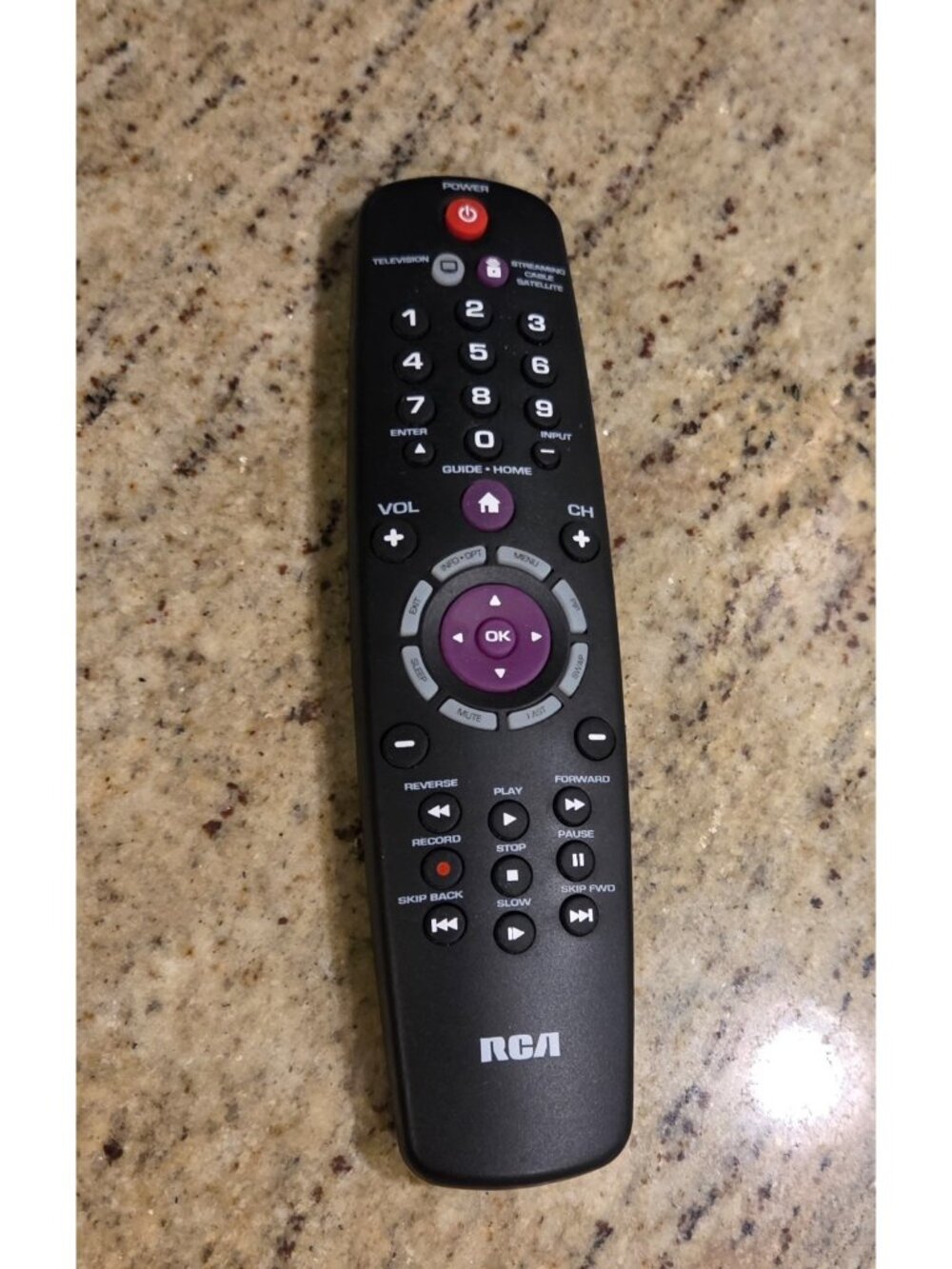 RCA RCR002RWDZ 2 Device Universal Remote TV Streaming Cable Satellite TESTED